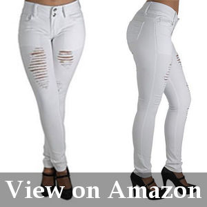 best white skinny jeans for curvy