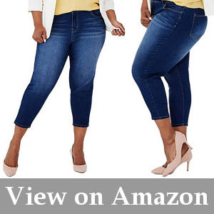 cropped skinny jeans for shapely women