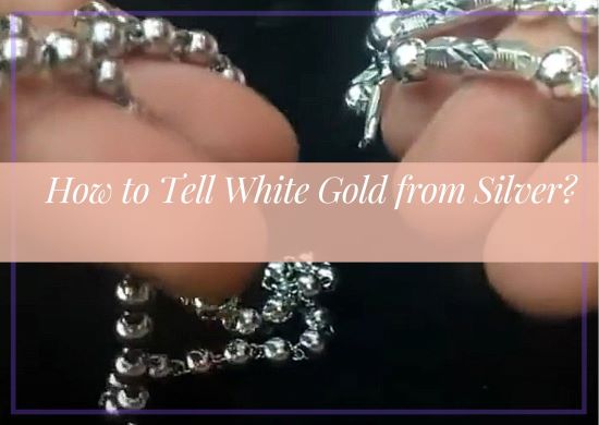 how to tell white gold from silver