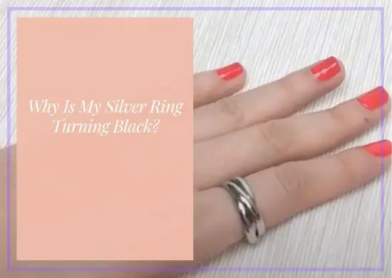 why is my silver ring turning black