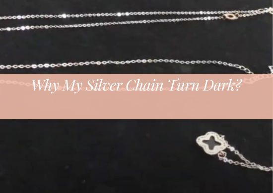 why my silver chain turn dark